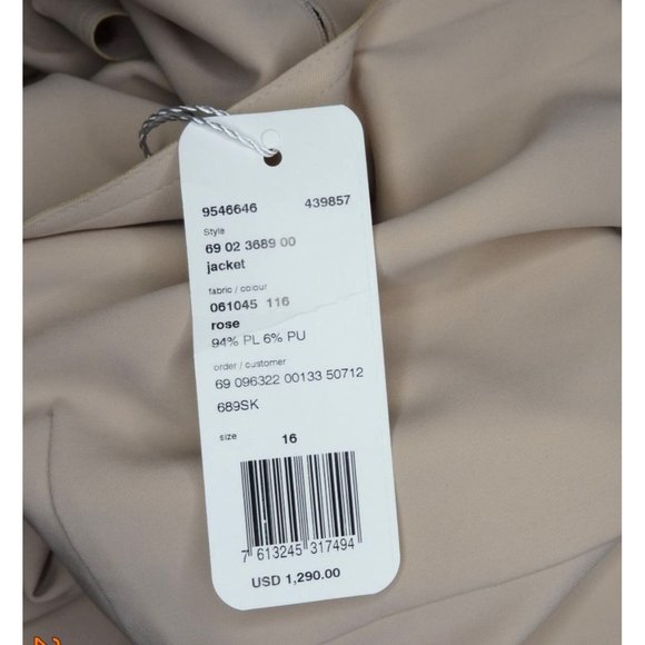 AKRIS Punto Women's Pink Blazer Jacket Sz 16 - NWT - Picture 9 of 11